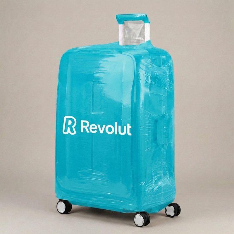 Revolut bőröndreklám